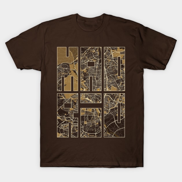 Madrid, Spain City Map Typography - Pastel T-Shirt by deMAP Studio